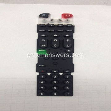 Botón de teclado de caucho de silicona de control remoto personalizado